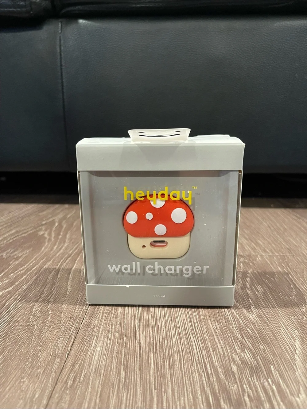 Heyday Red and Cream Mushroom Wall Charger Holder